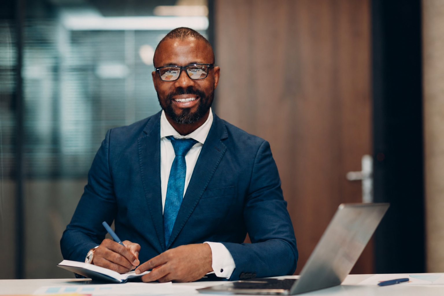 An accountant at work